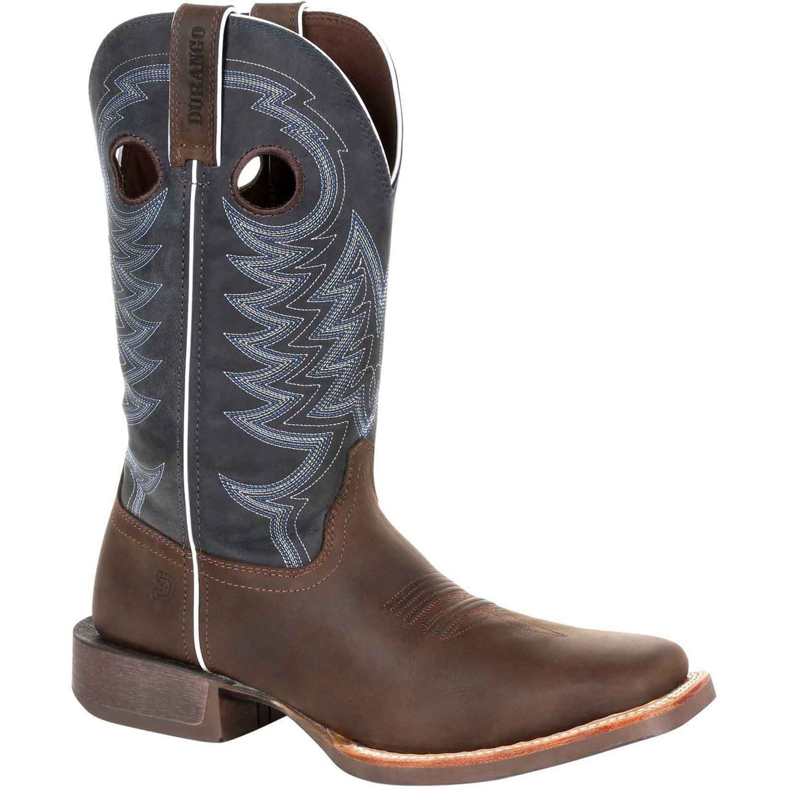 Durango Rebel Pro Herrenstiefel Aus Belgischem Braun/Denim Blauem Leder