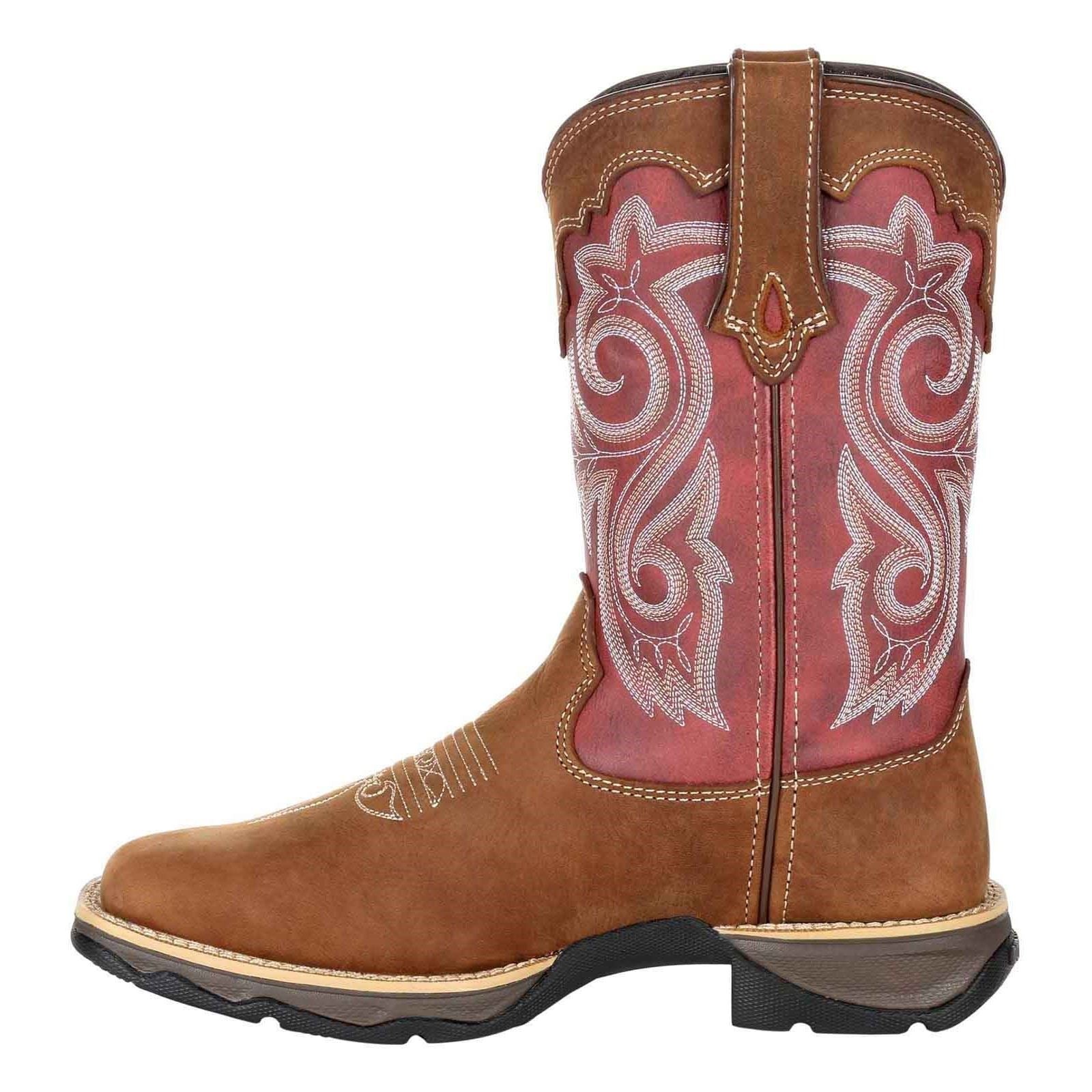 Durango Lady Rebel Leder Damenstiefel Briar Braun/Rostrot