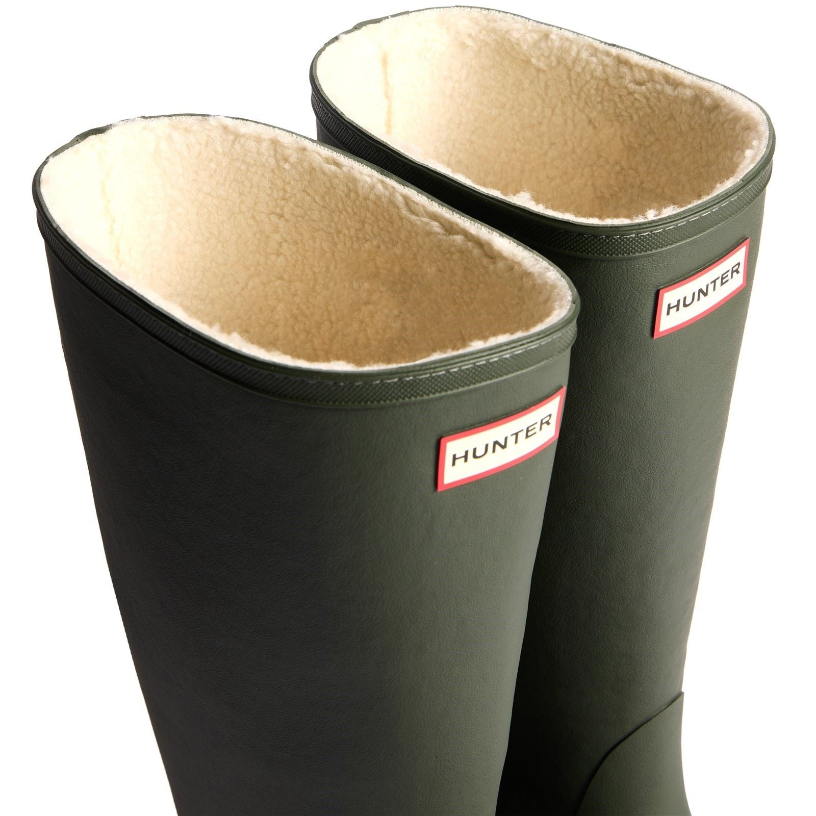 Hunter Downpour Tall Insulated Gummi Frauen Dunkeloliven Wellington-Stiefel