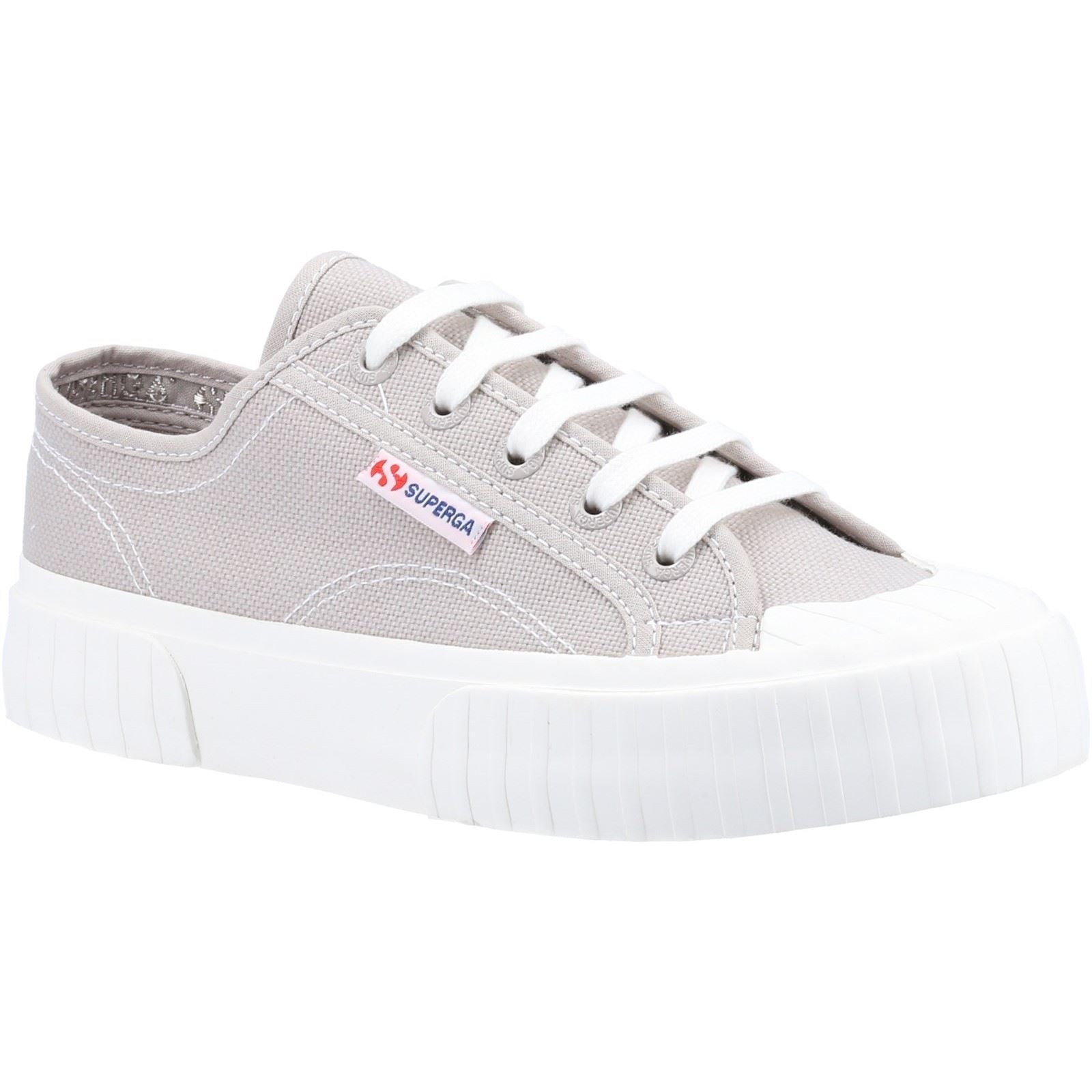 Superga 2630 Stripe 100% Baumwolle Damen Graue Colomba Sneakers