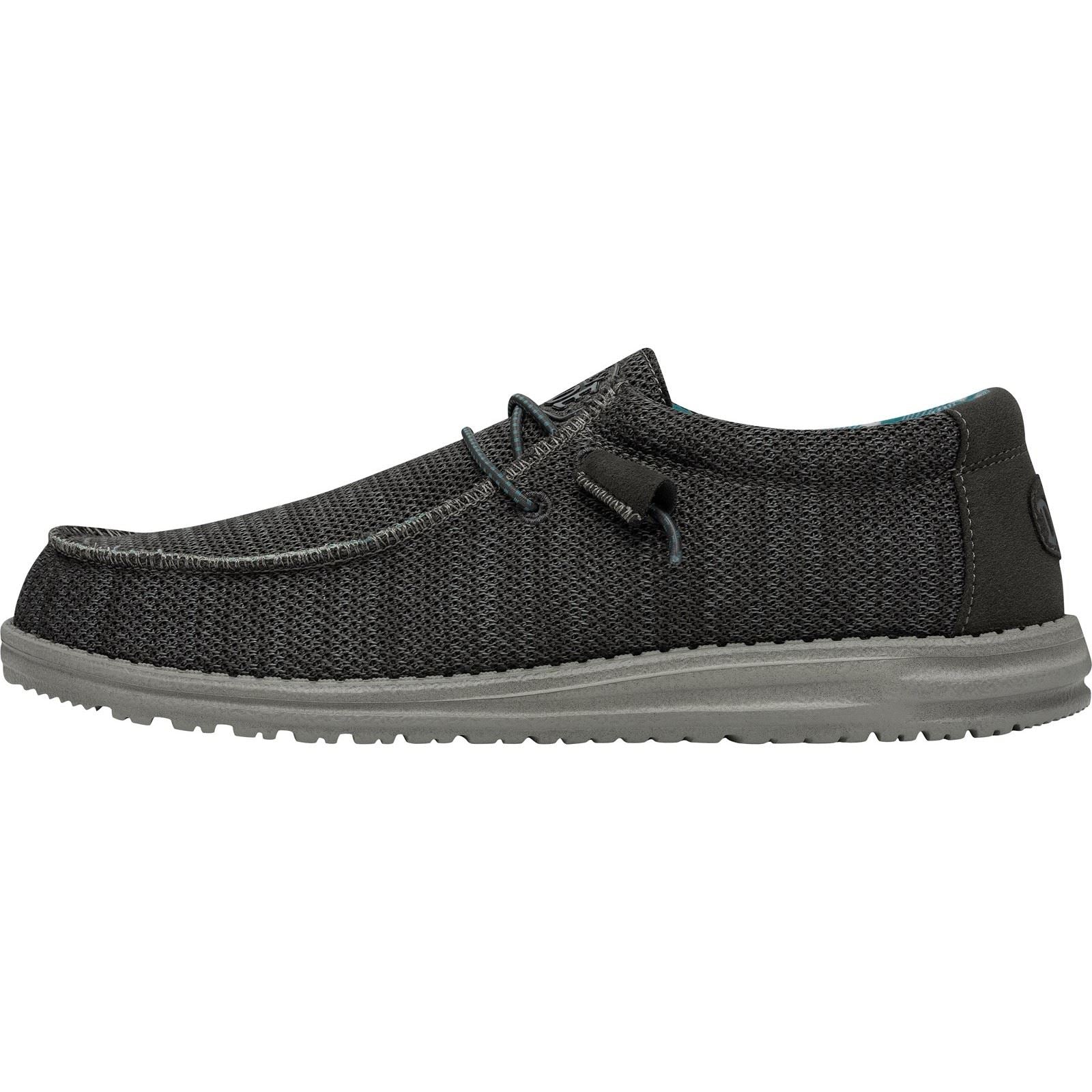 HEYDUDE Wally Sox Kunstwildleder Herren Bootsschuhe In Anthrazit