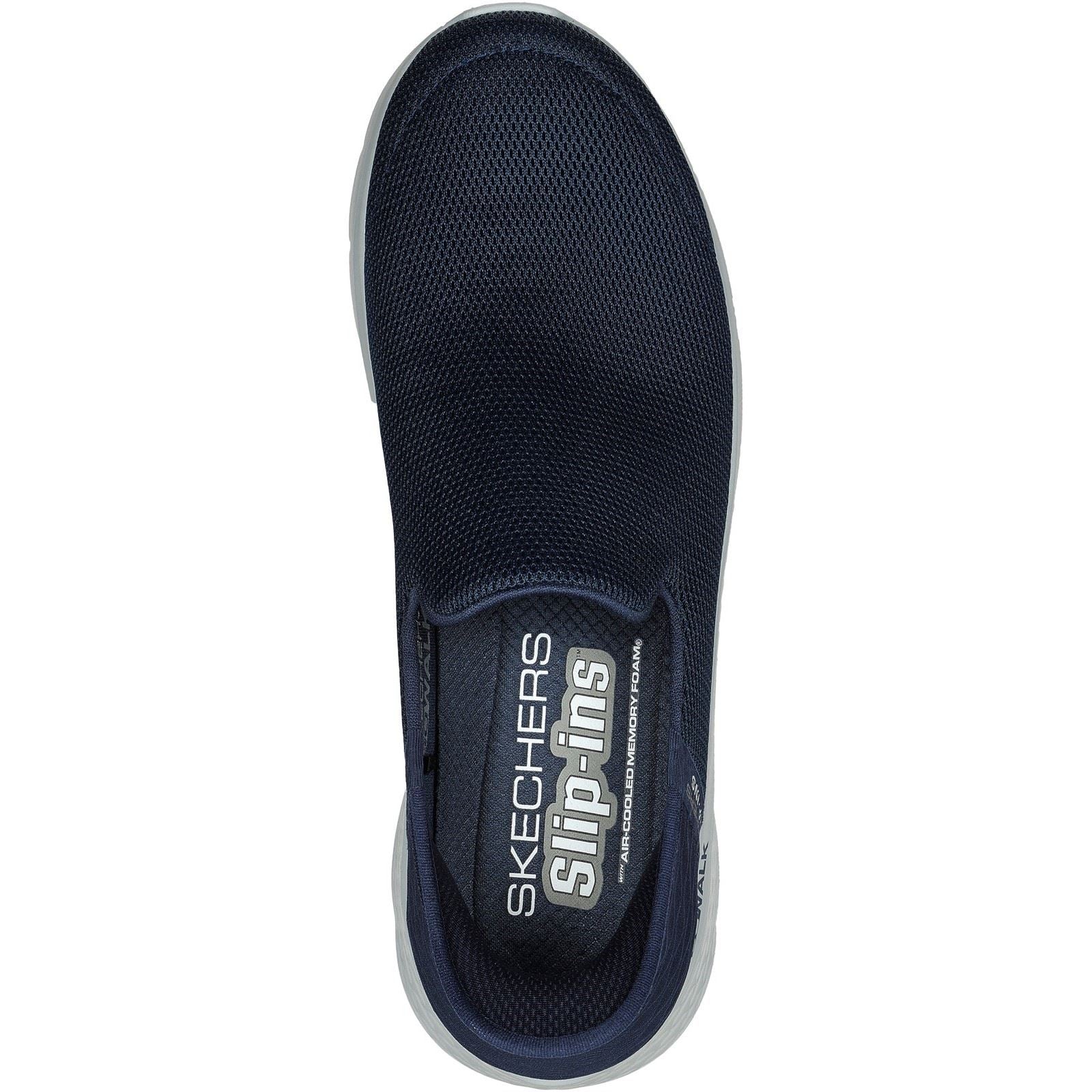 Skechers Go Walk Flex No Hands Synthetik Herren Sneaker In Marineblau