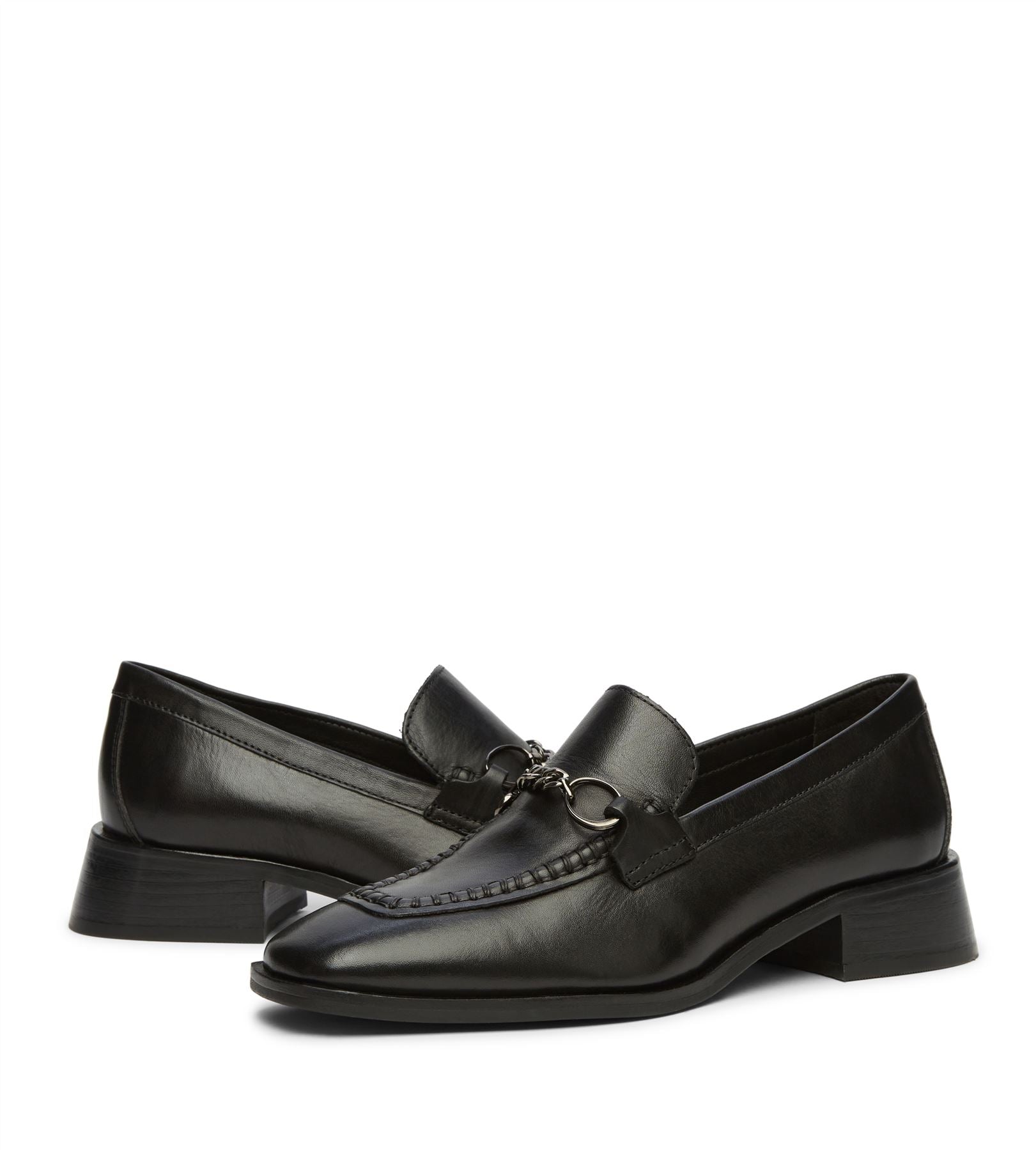Osprey London The Islington Leder Damen Schwarze Slipper
