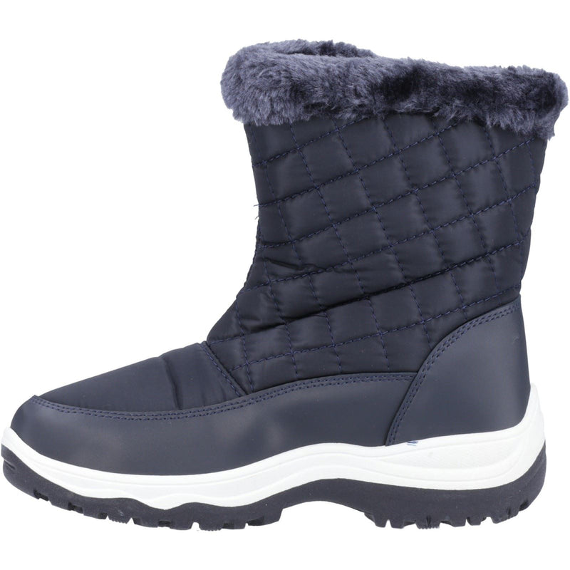 Cotswold Butterrow Damen Marineblau Winter Stiefel bis zur Mitte der Wade