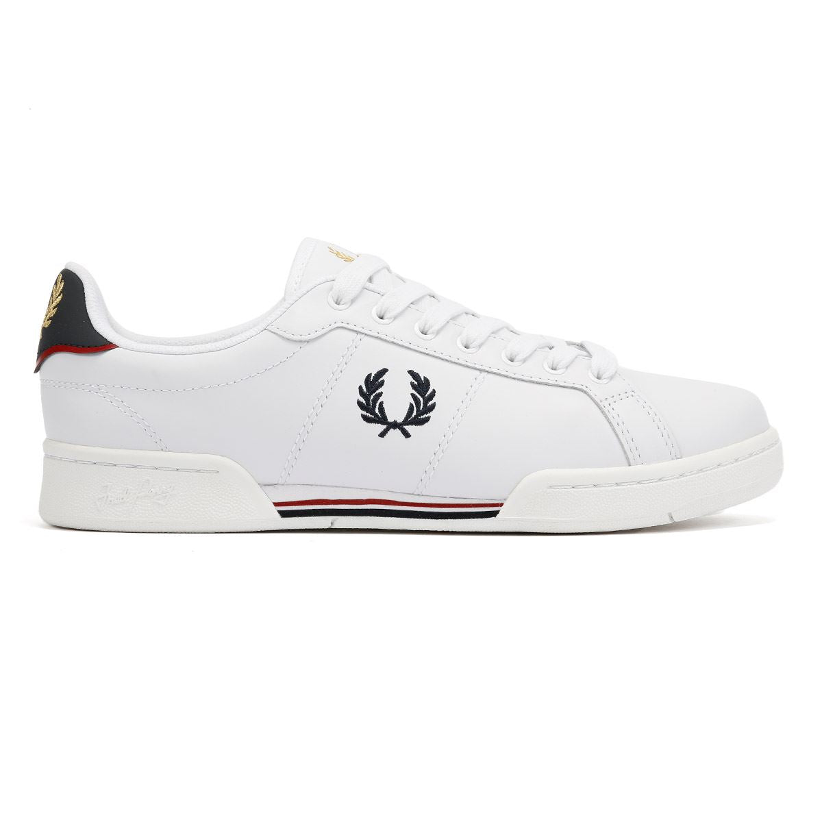 Fred Perry Split Cup Leder Herren Weiße Sneakers