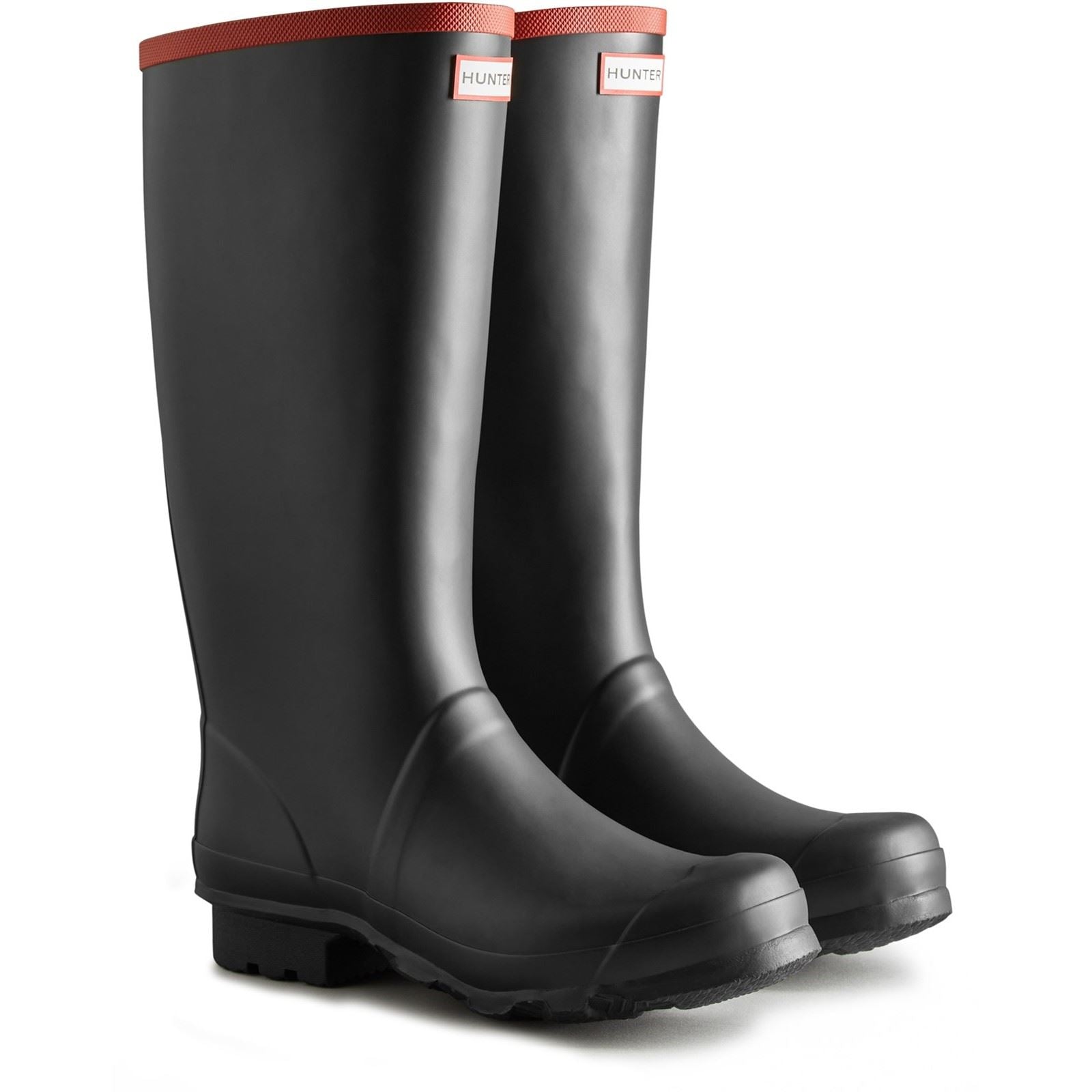 Hunter Argyll Full Knee Gummistiefel Schwarz