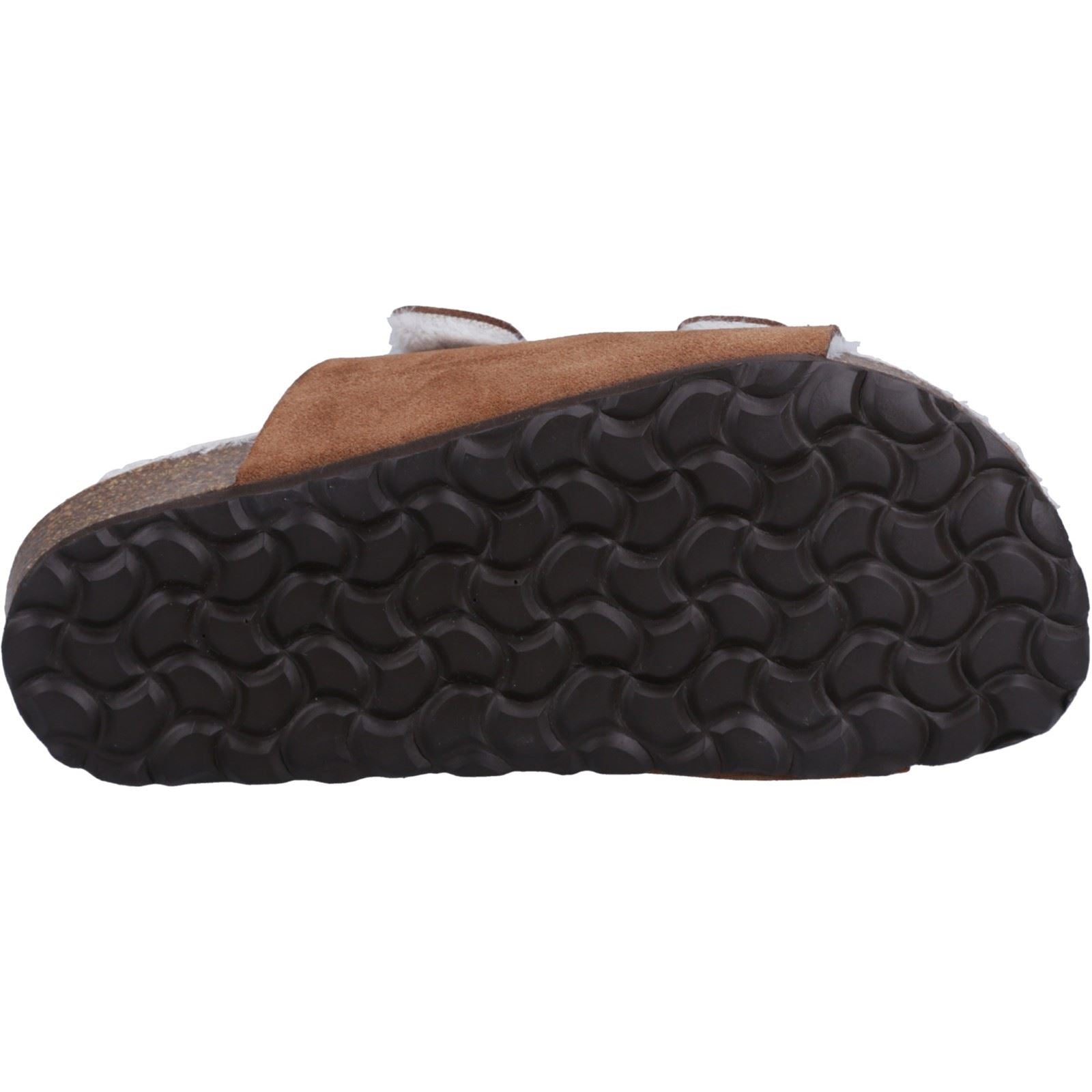 Hush Puppies Jessie Leder Damen Hausschuhe In Tan