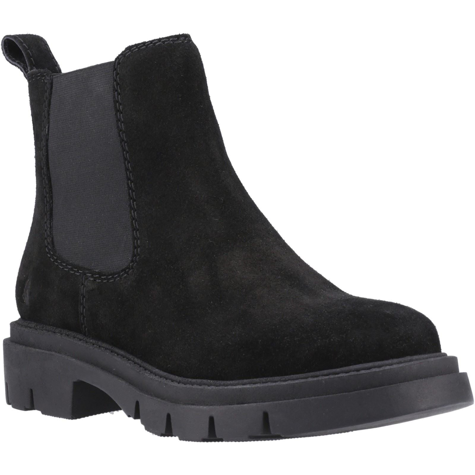 Hush Puppies Raya 2 Chelsea Boot Damen Chelsea Stiefel Aus Schwarzem Leder