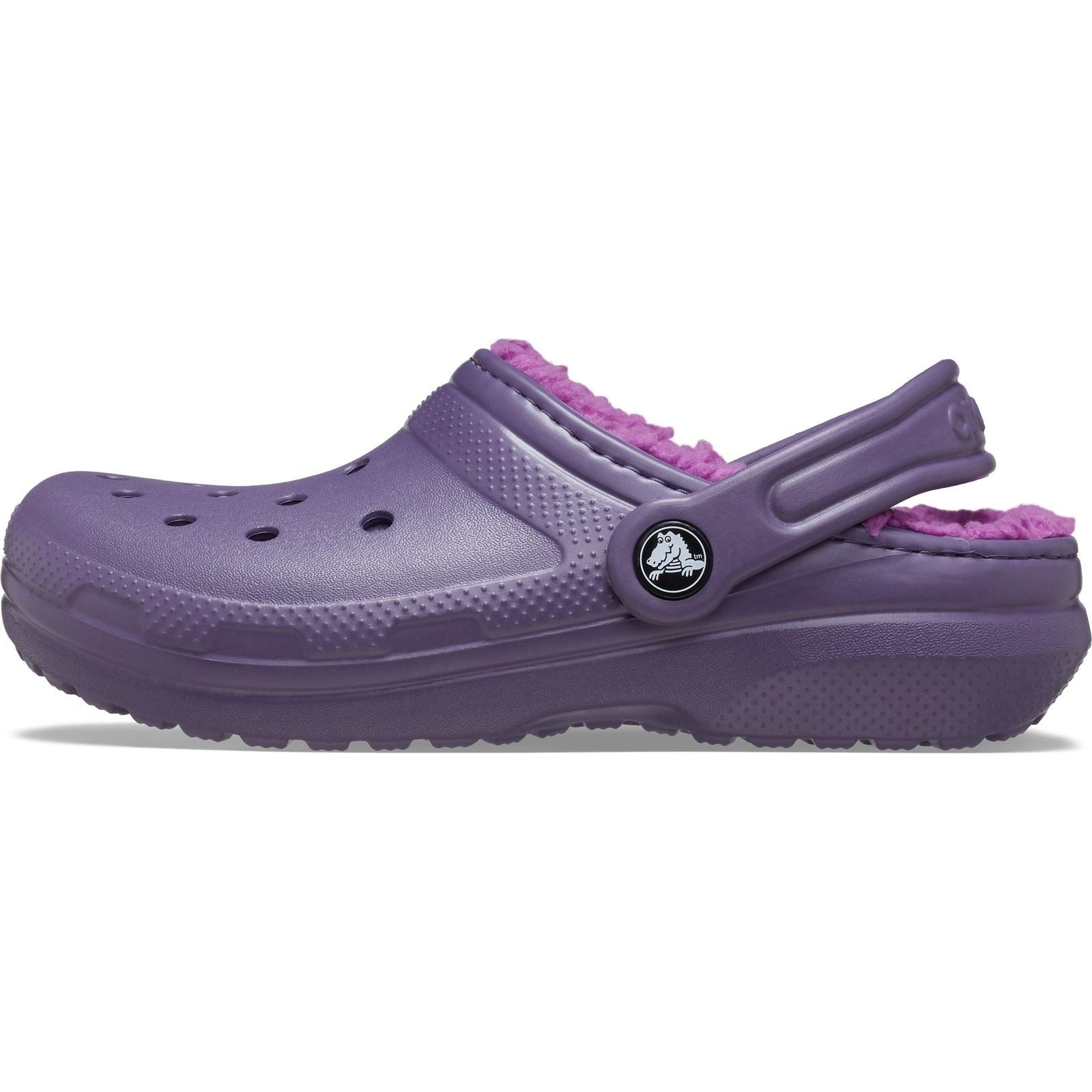 Crocs Classic Lined Thermoplastische Unisex Kindernachtdunkel Clogs