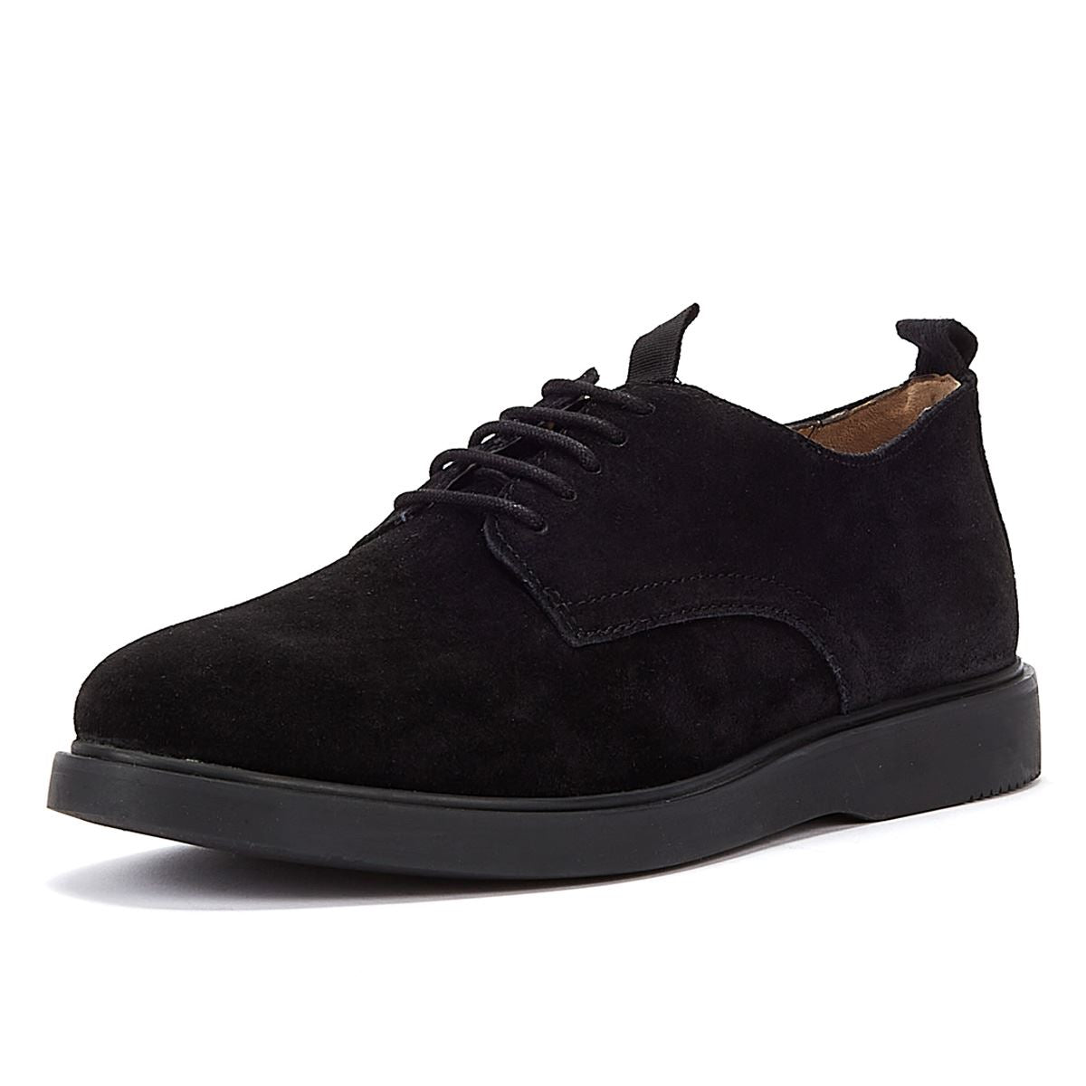 Hudson Barnstaple Wildleder Herren-Schnürschuhe In Schwarz
