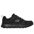 Skechers Track Knockhill Schwarze Farbe Ledersneaker Für Herren