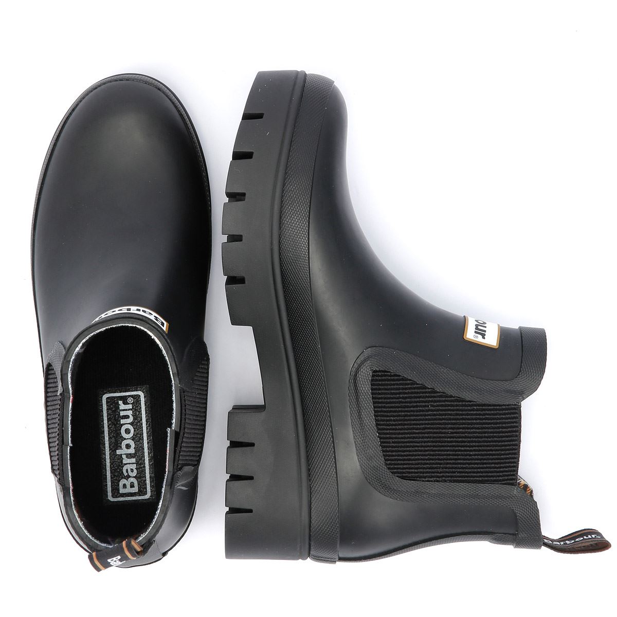 Barbour Halton Damen Schwarze Gummistiefel