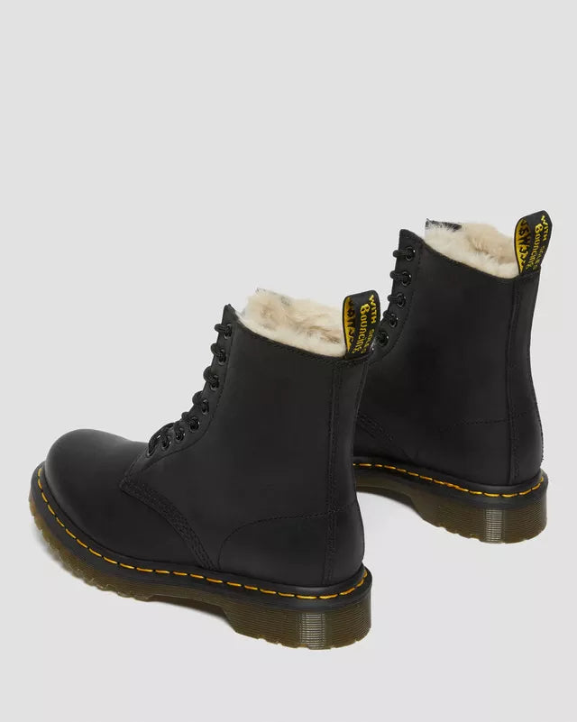Dr. Martens Serena Wyoming Damen Schwarz Leder Stiefel