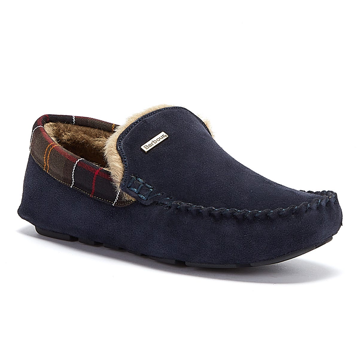 Barbour Herren Navy Monty Hausschuhe