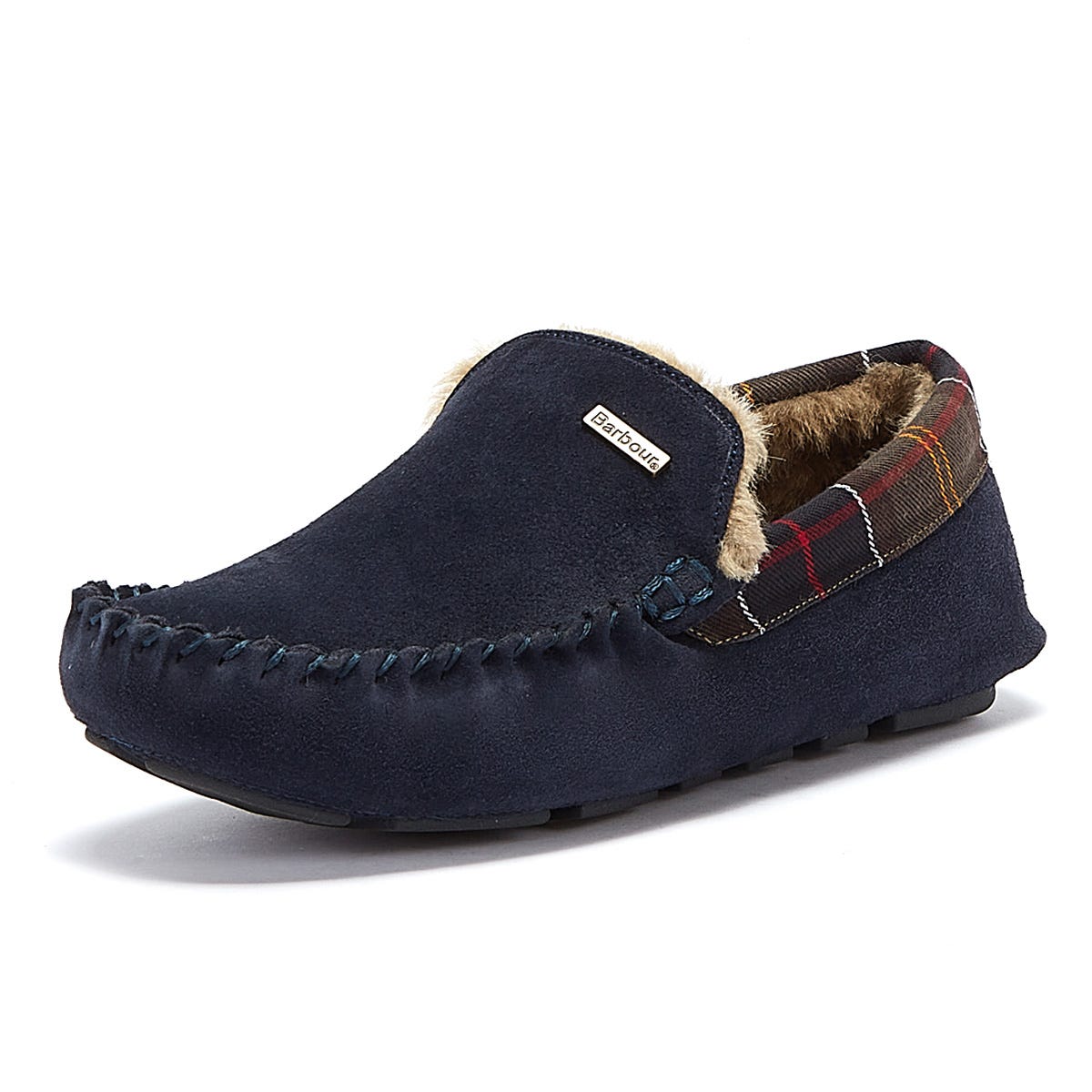 Barbour Herren Navy Monty Hausschuhe