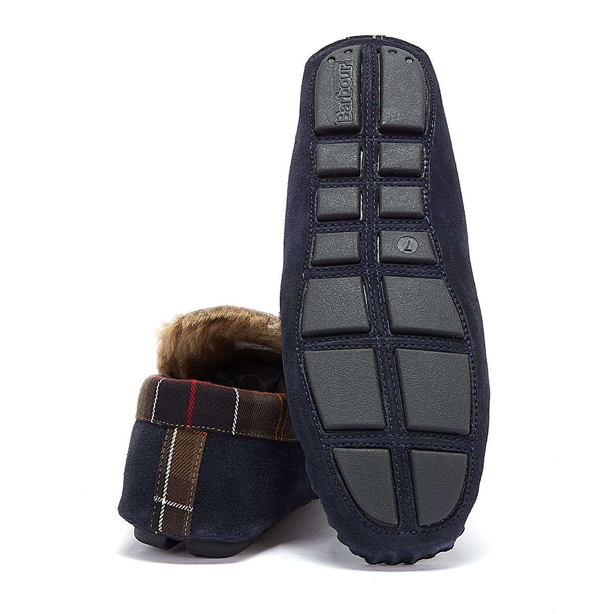 Barbour Herren Navy Monty Hausschuhe