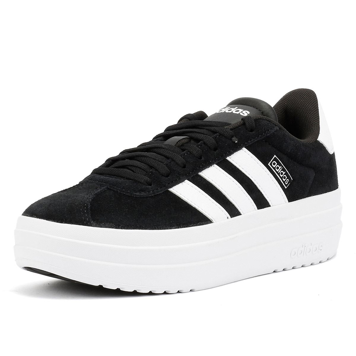 Adidas VL Court Bold Damen Sneaker Aus Schwarzem Leder