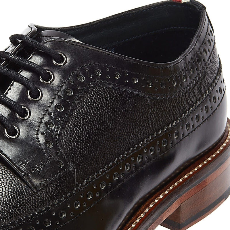 Ben Sherman Archie Brogue Schwarze Farbe Herren Schnürschuhe Aus Leder
