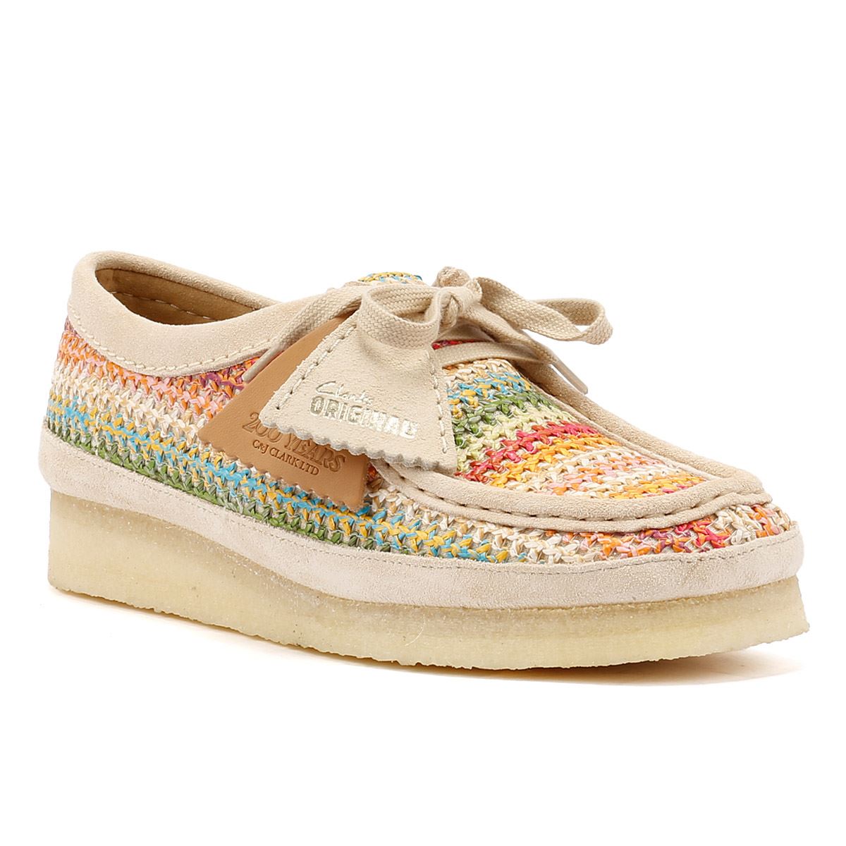 Clarks Originals Wallabee Raffia Damen Mehrfarbige Schuhe