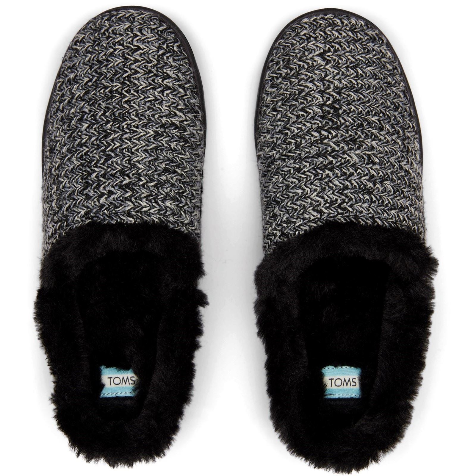 TOMS Sage Polyester Mischung Damen Schwarze Farbe Multi Gemütliche Pullover Strick Hausschuhe