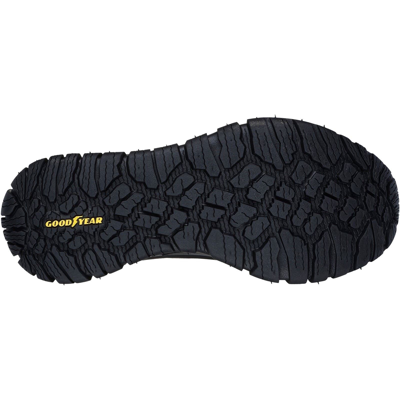 Skechers Arch Fit Road Walker Vernal Herren Wanderschuhe In Wildleder, Holzkohle/Schwarz
