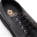 Base London Wick Schwarze Farbe Herren-Schnürschuhe Aus Leder