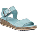 Hush Puppies Ellie Damen Sandalen Aus Leder In Aqua