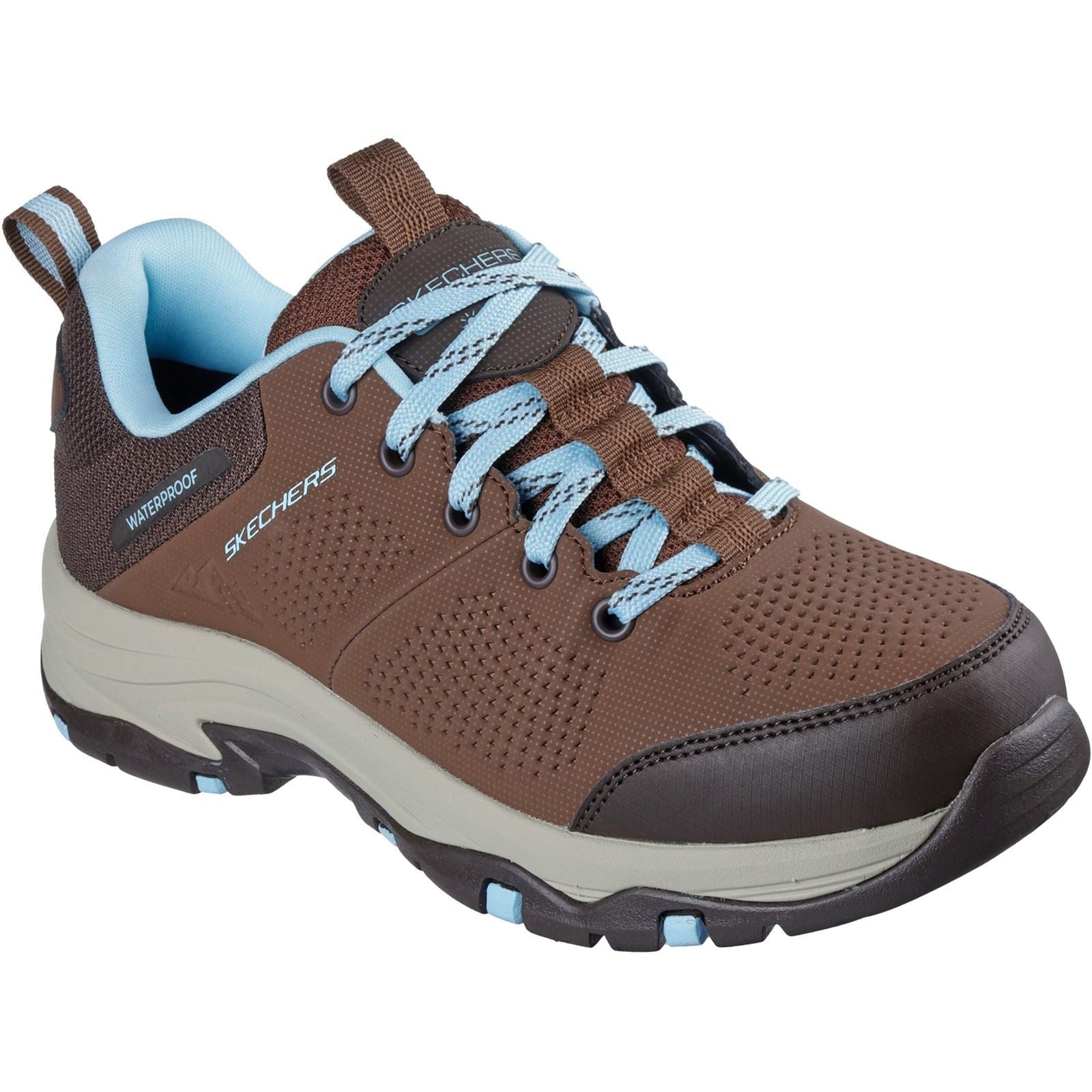 Skechers Trego Trail Destiny Damen Wanderstiefel In Schokoladenfarbe