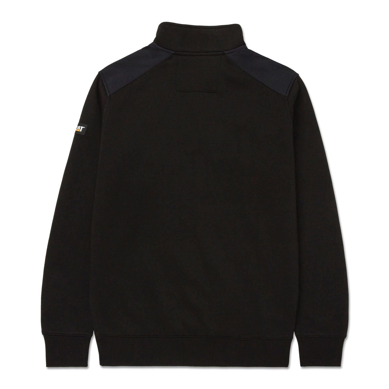 Caterpillar Essential 1/4 Zip Polyester Herren Schwarz Sweatshirt
