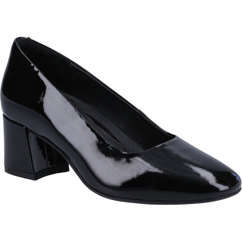 Hush Puppies Alicia Leder Damen Schwarze Absätze