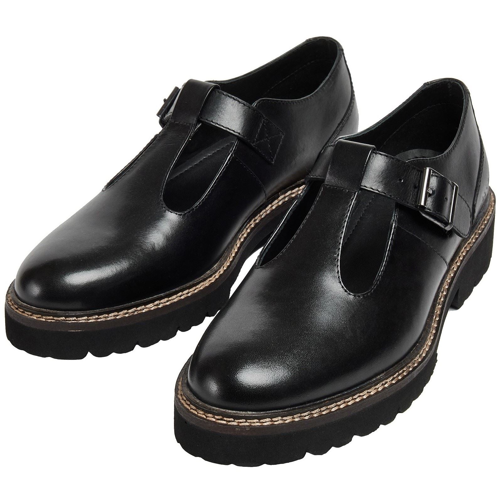 Pod Kylee Leder Damen Schwarze Farbe Schuhe