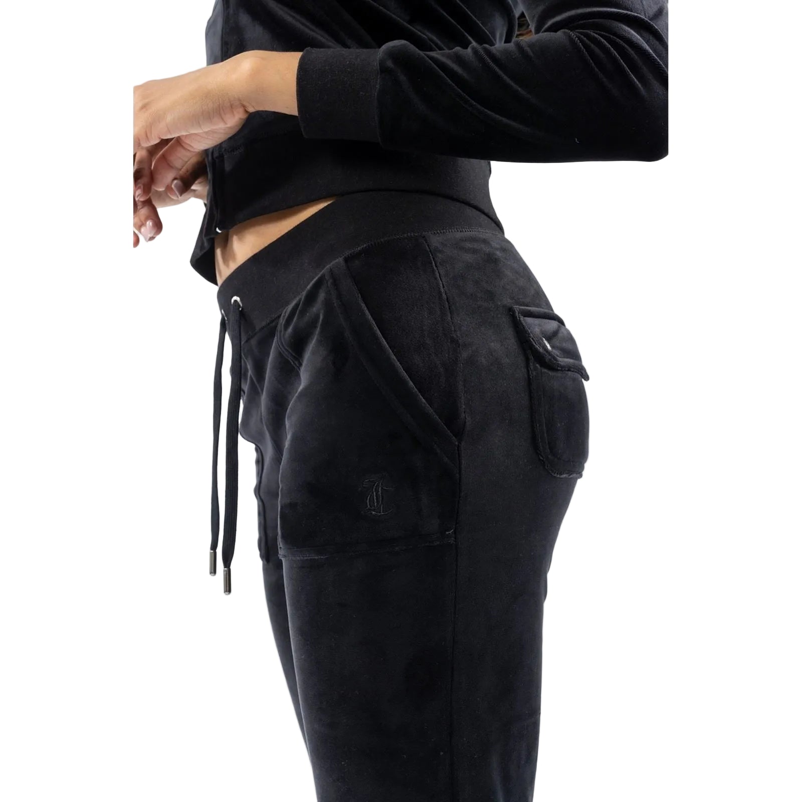 Juicy Couture Del Ray Polyester Damen Schwarze Jogger