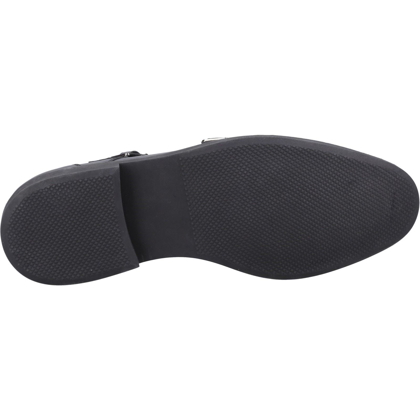 Hush Puppies Kane Herrenschuhe Aus Schwarzem Leder Mit Doppeltem Monk Riemen