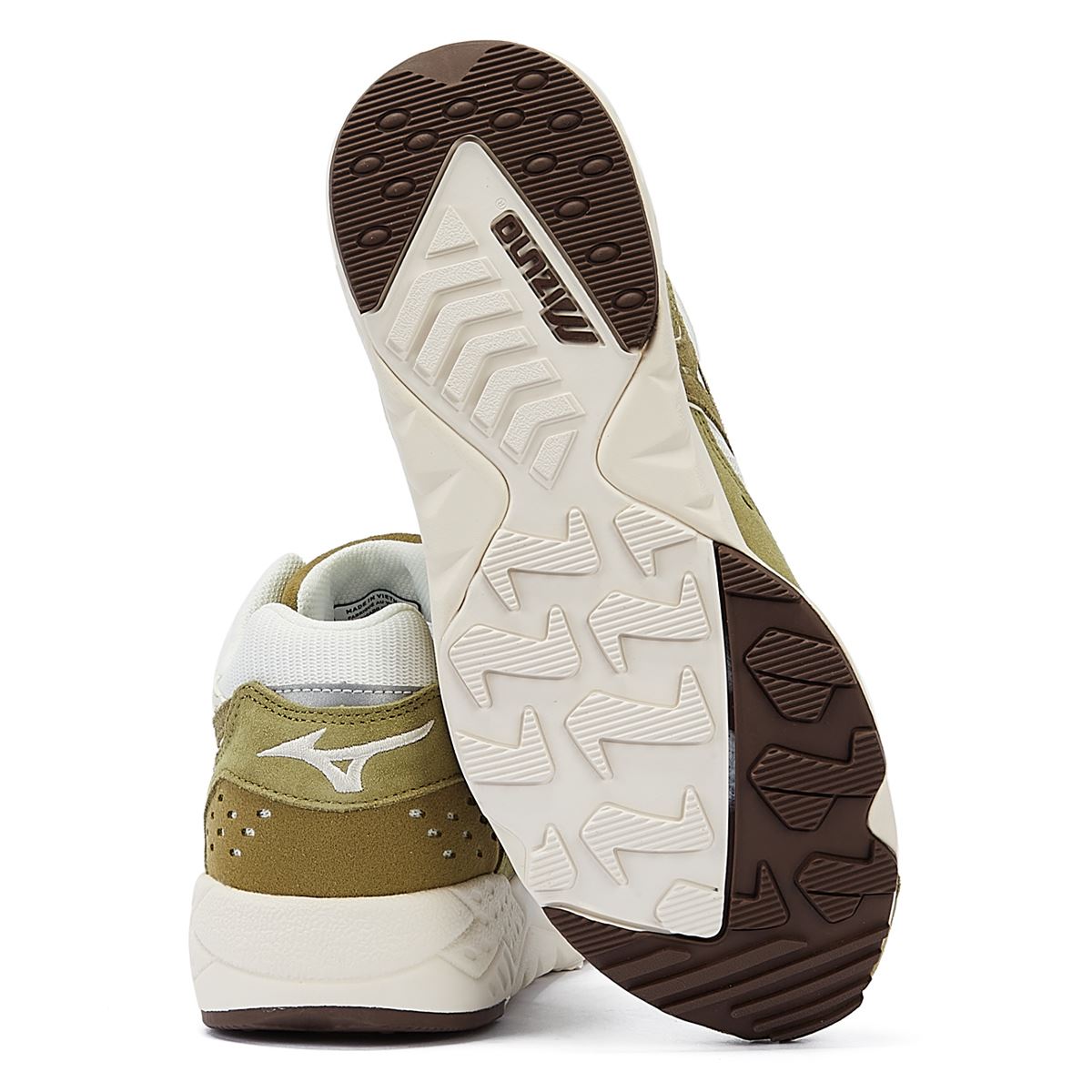 Mizuno Contender S Olive Wildleder Sneakers