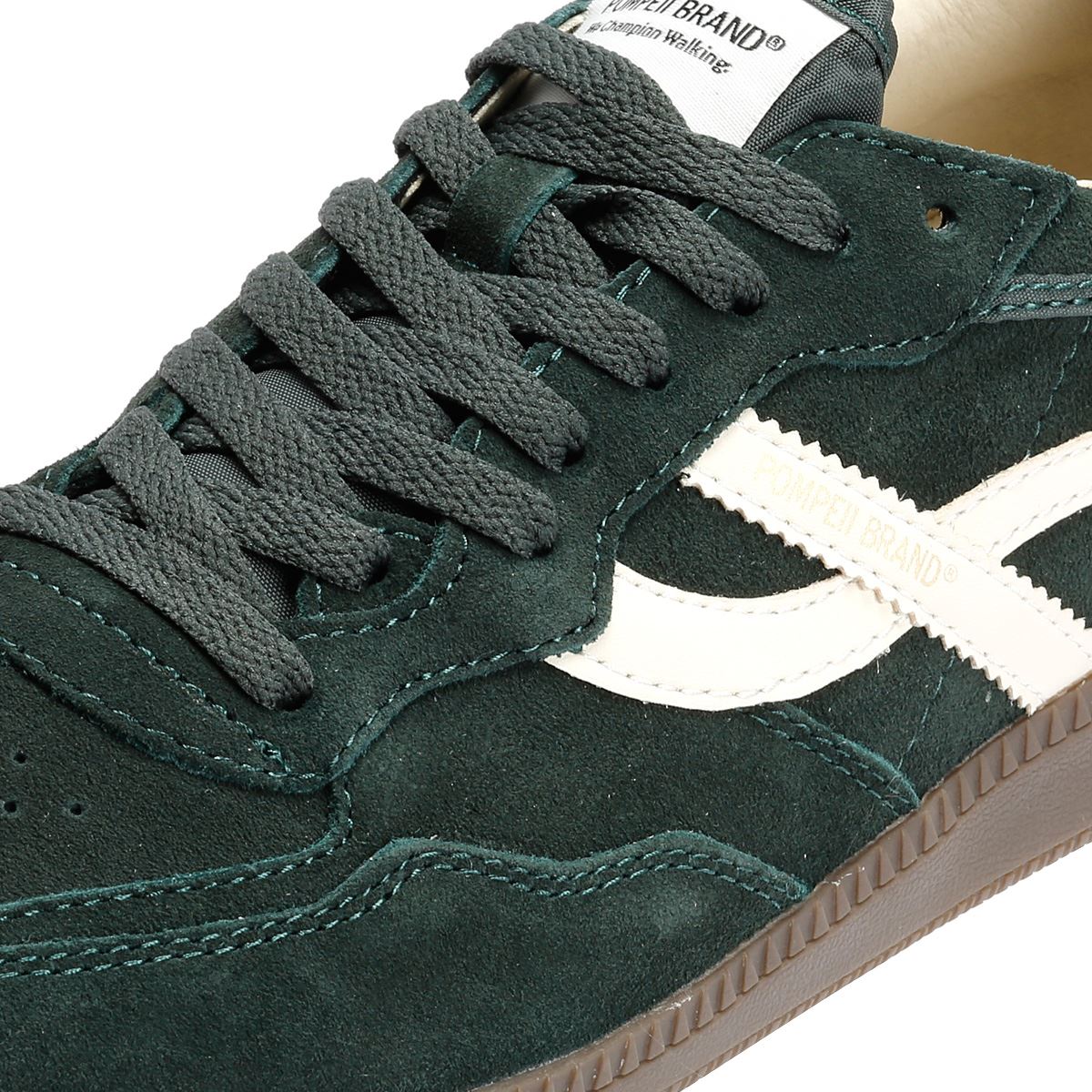 Pompeii Elan Sala Wildleder Herren Grün Sneakers