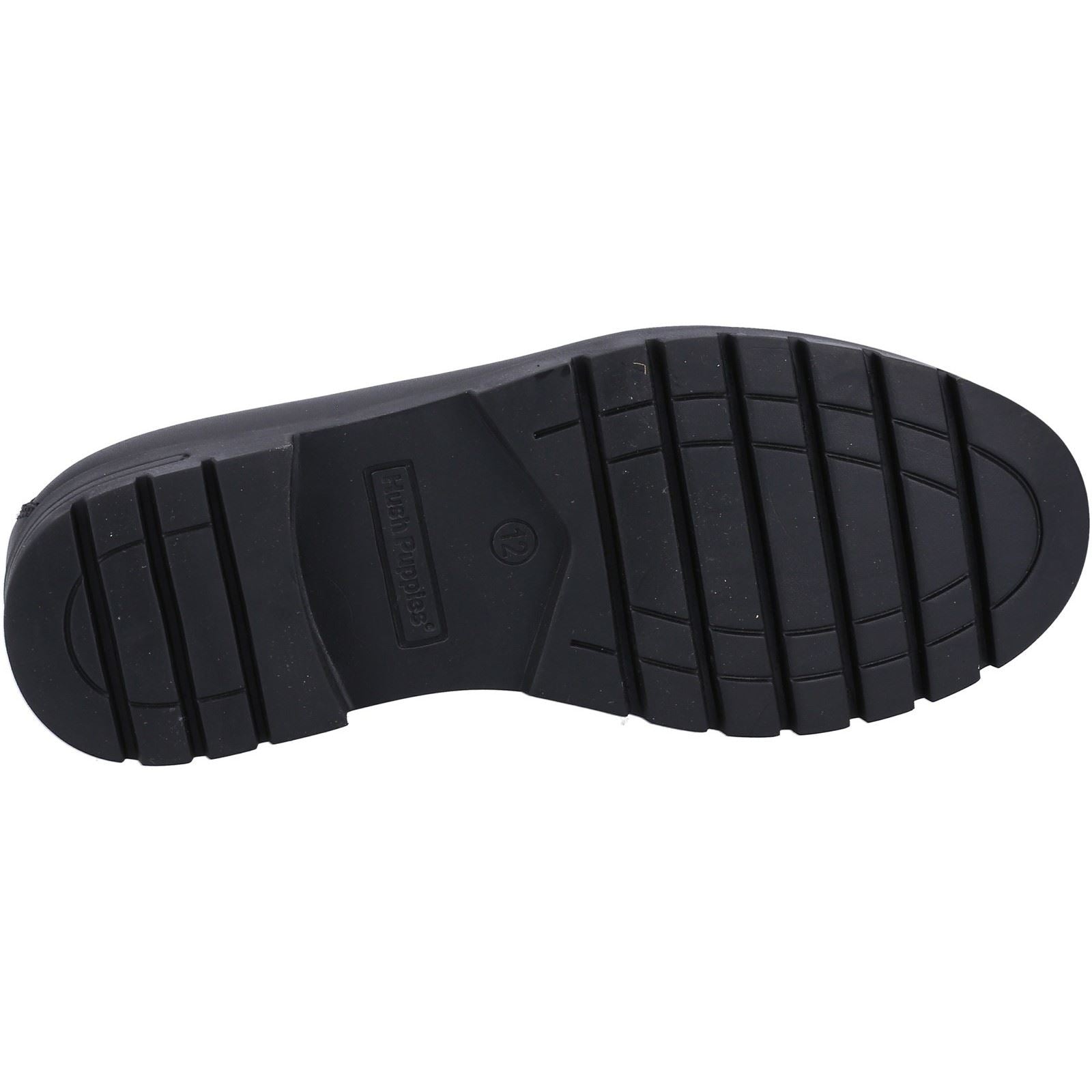 Hush Puppies Hazel Loafer SNR Mädchenschwarze Slipper Aus Leder