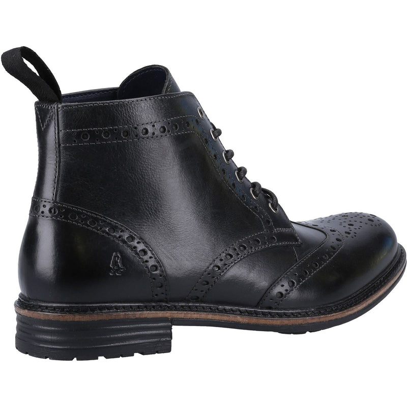 Hush Puppies Joshua Schwarze Farbe Herrenlederstiefel