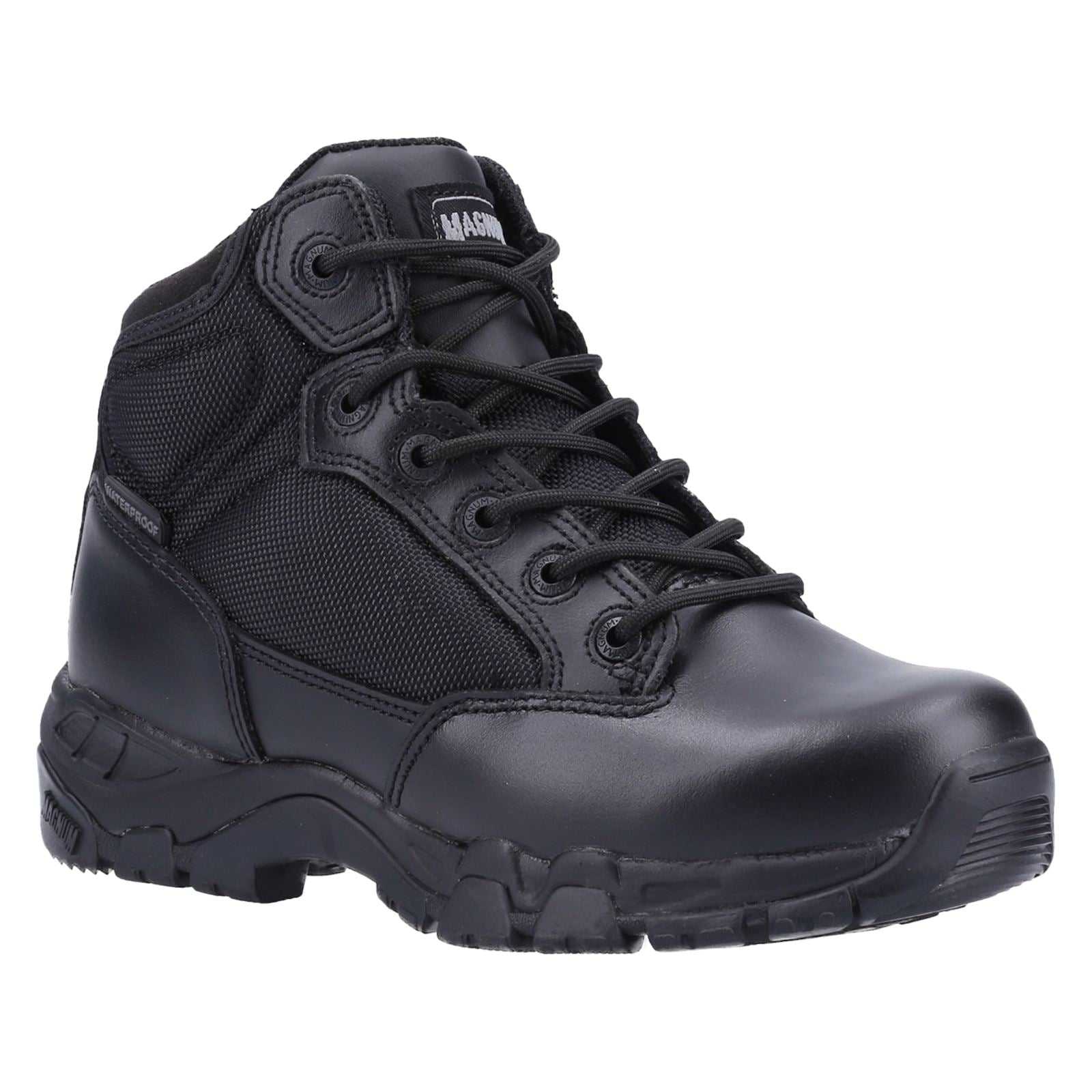 Magnum Viper Pro Fünf Komma Null Plus Wp Leder Schwarze Sicherheitsstiefel