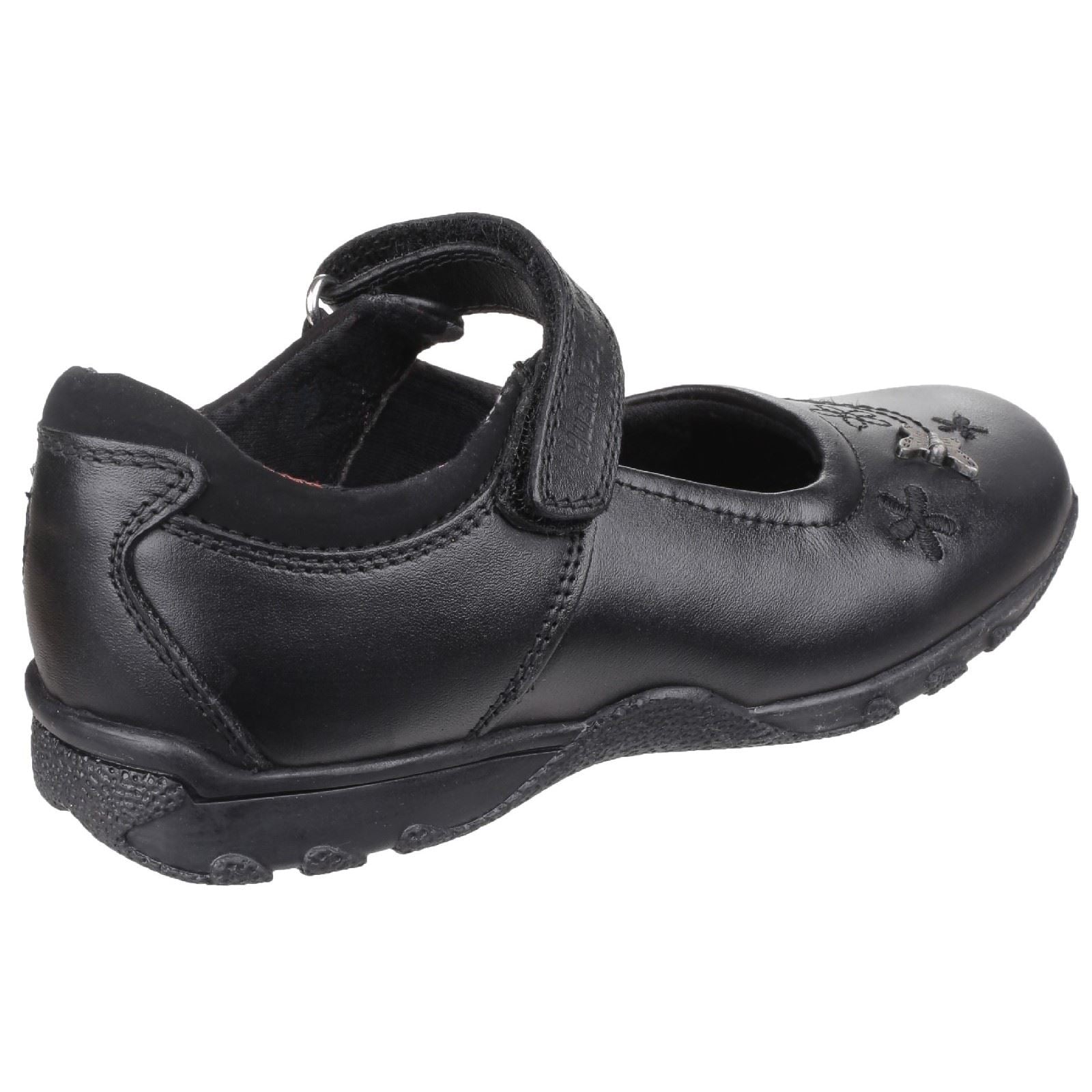 Hush Puppies Clare Junior Mädchenschuhe Aus Schwarzem Leder