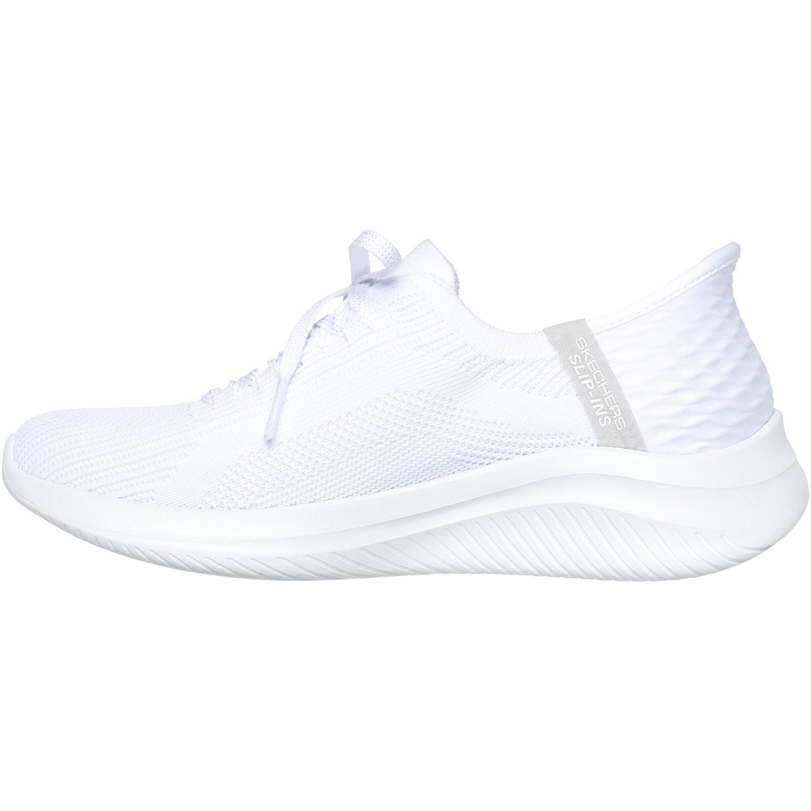 Skechers Ultra Flex 3.0 Brilliant Damen Sneaker Aus Weißem Textil