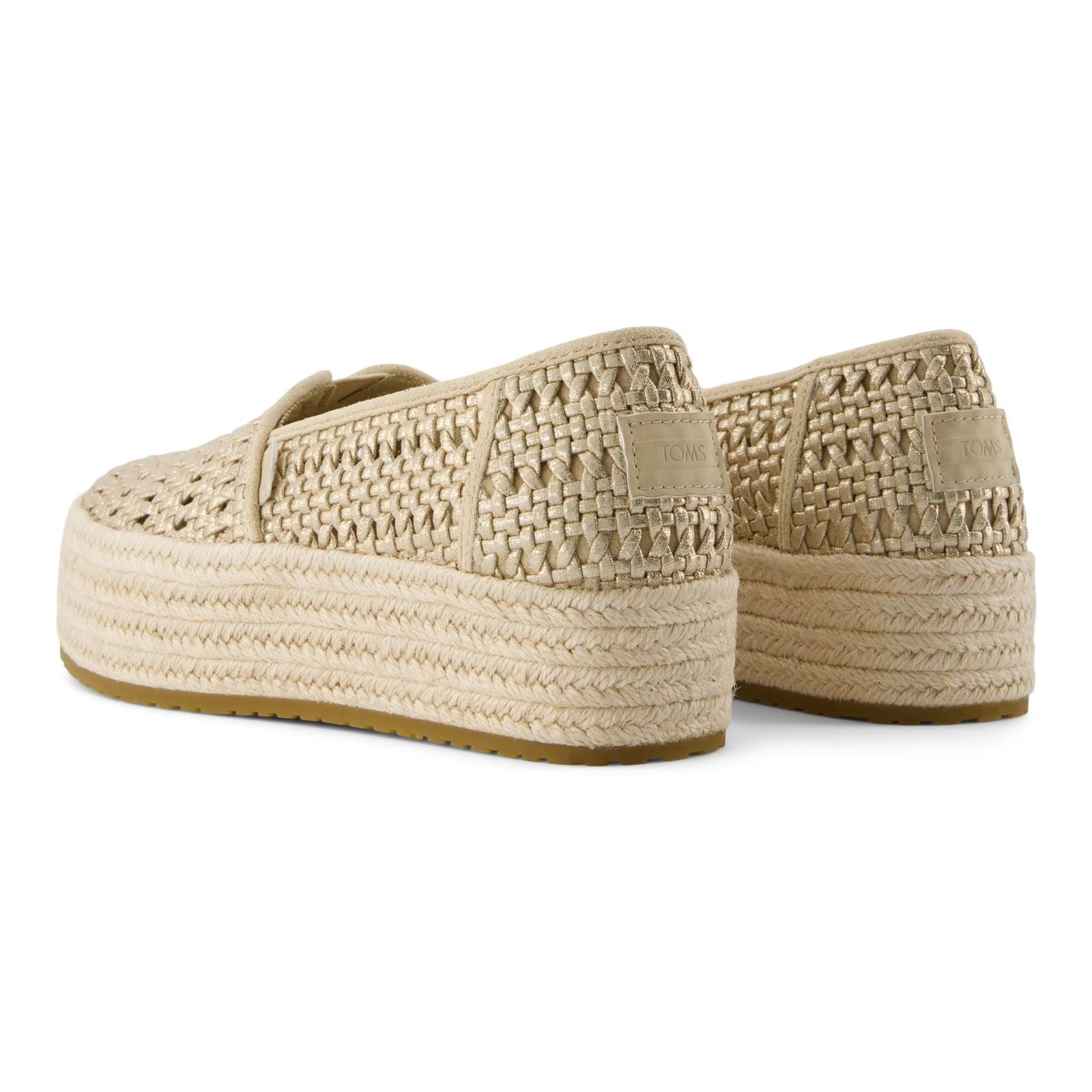 TOMS Valencia Textil Damen Champagner Espadrilles