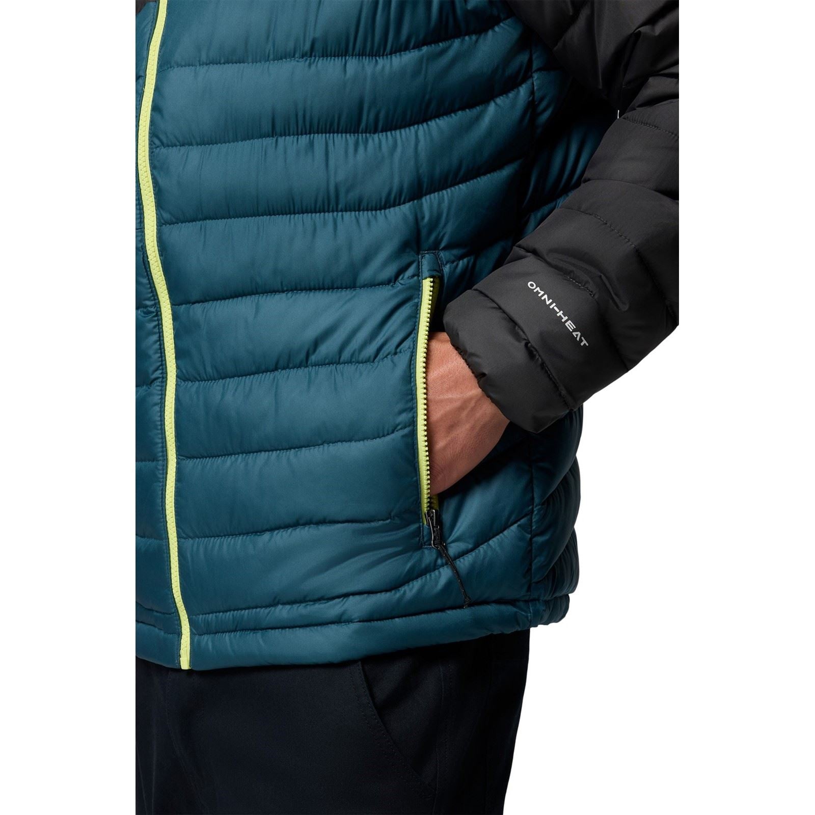 Columbia Powder Lite II Hooded Jacket Herren Blaue Pufferjacke