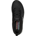 Skechers Glide-Step Head Start Textile Damen-Sneaker In Schwarz