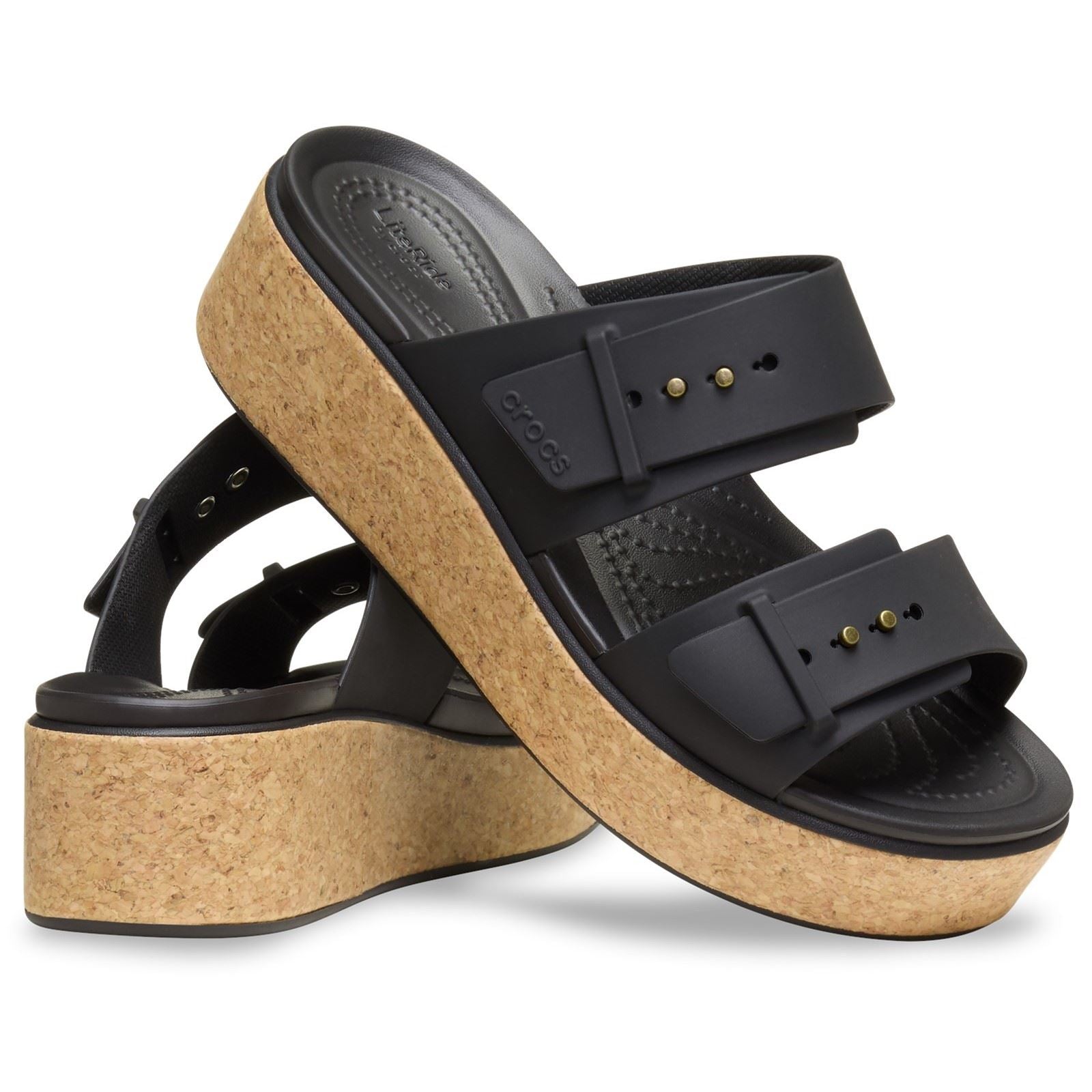 Crocs Brooklyn Buckle Damen Schwarze Farbe Sandalen