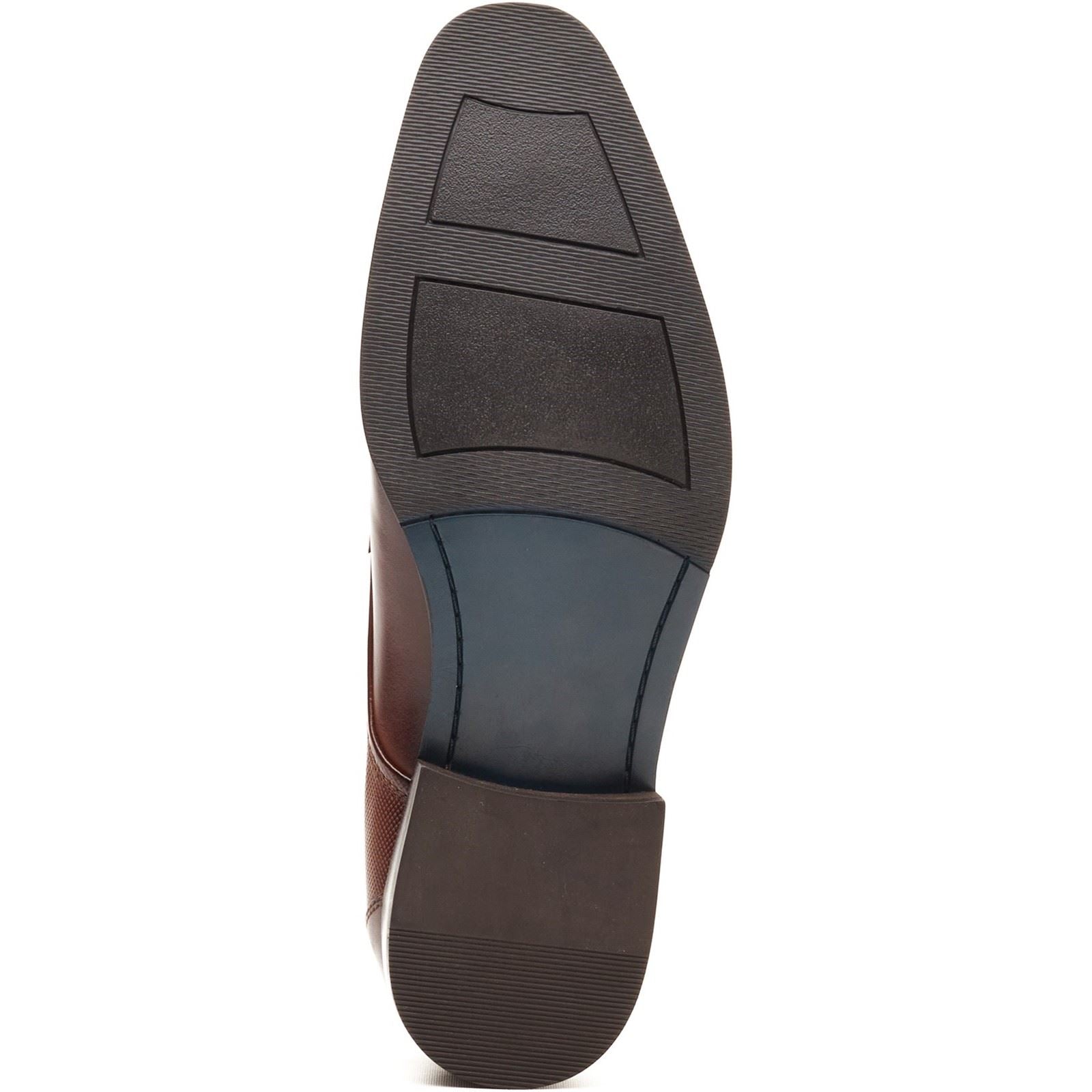 Base London Dome Lace Up Leder Herren Schuhe In Verbranntem Tan Mit Schnürung