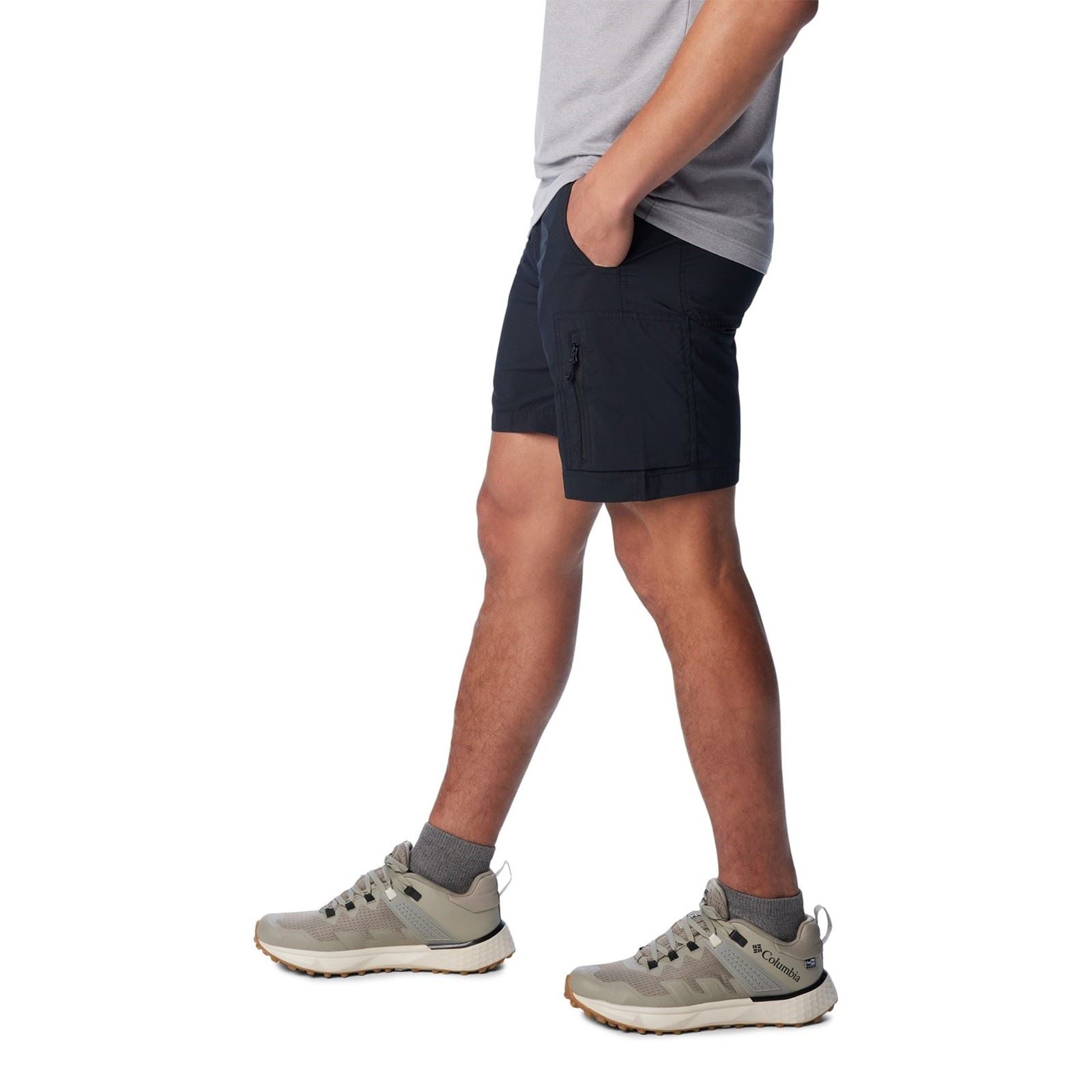 Columbia Silver Ridge Utility Cargo Short Polyester Herren Schwarze Knielange Shorts