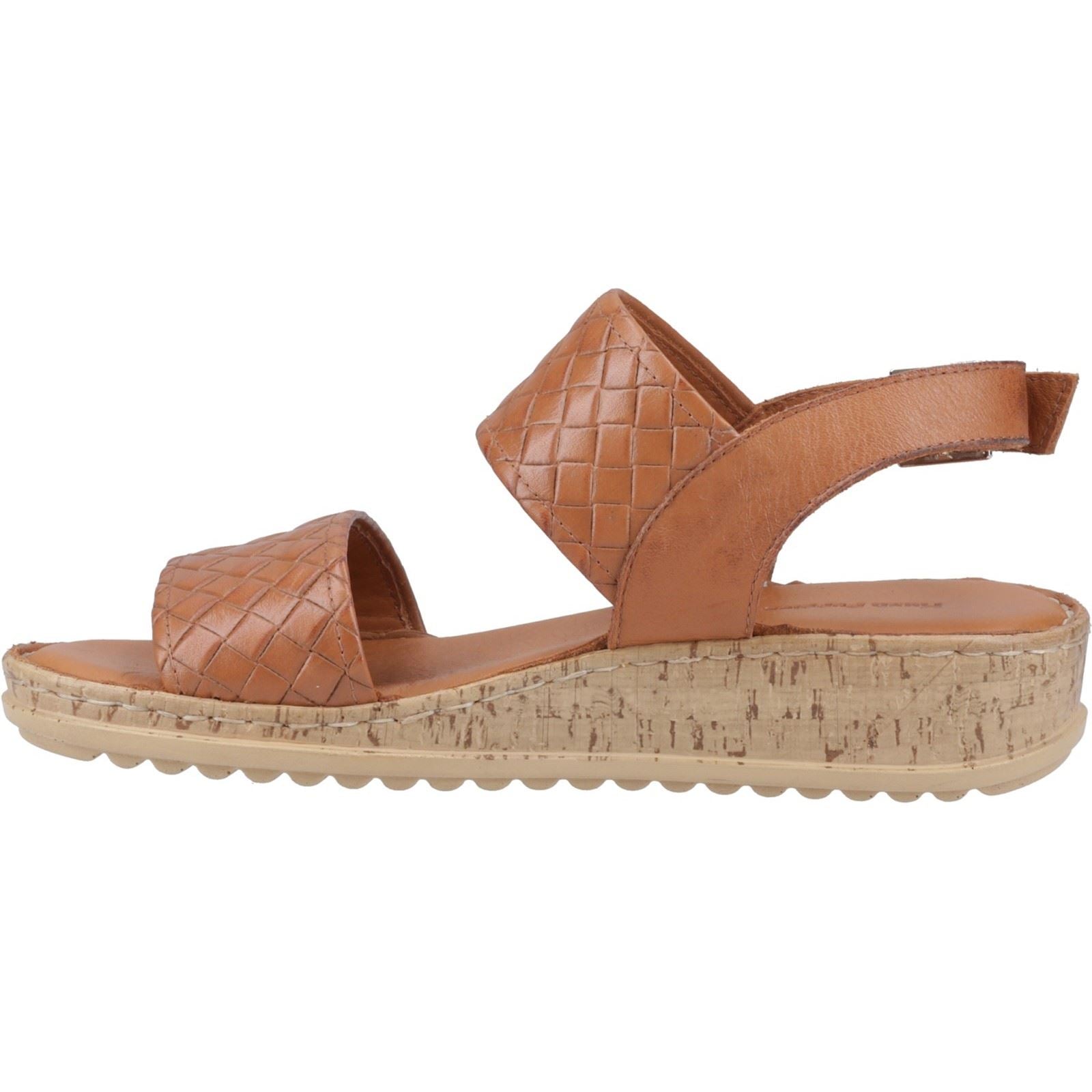 Hush Puppies Ebony Woven Damen Sandalen Aus Leder In Tan