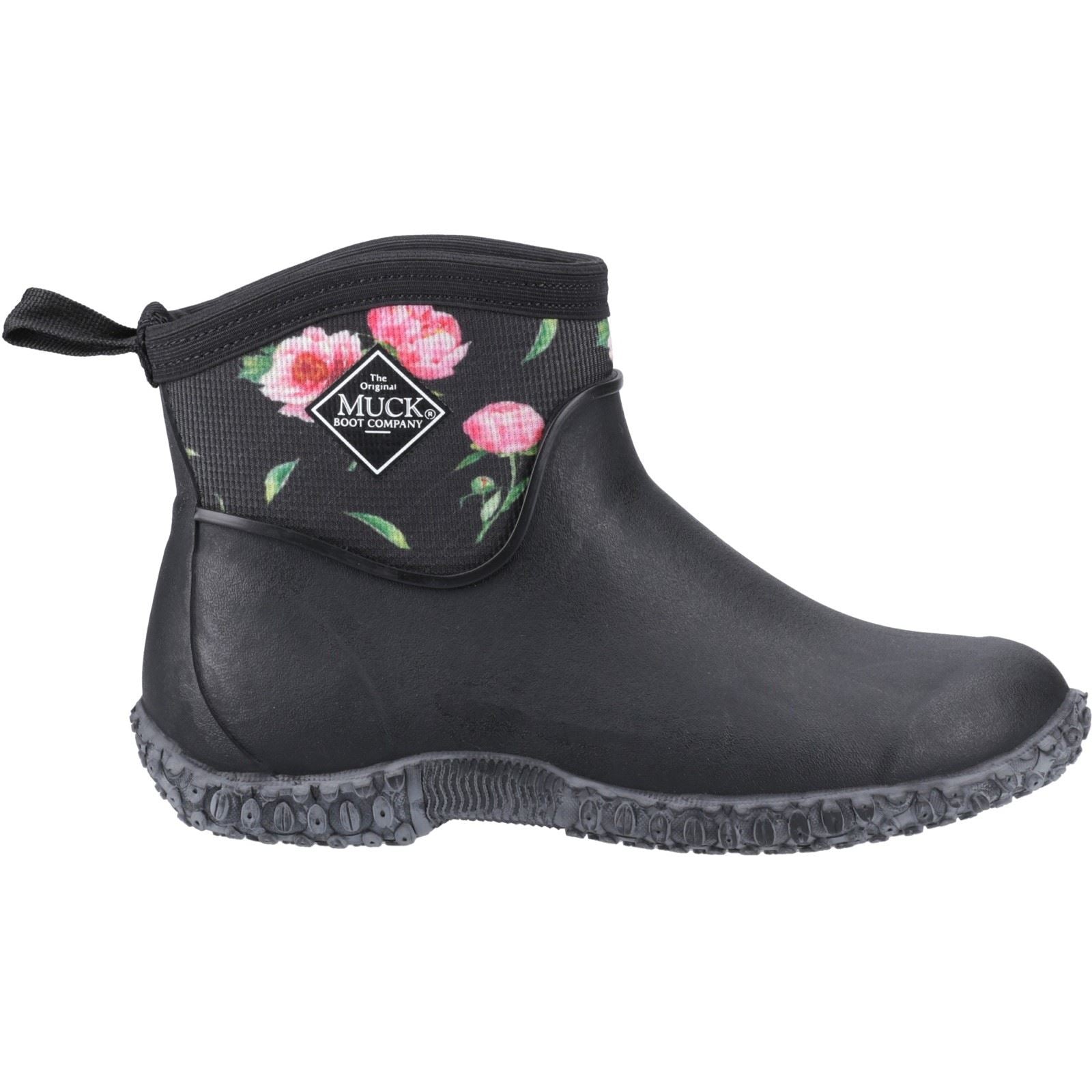 Muck Boots Muckster II Ankle Gummistiefel Schwarz/Rosen