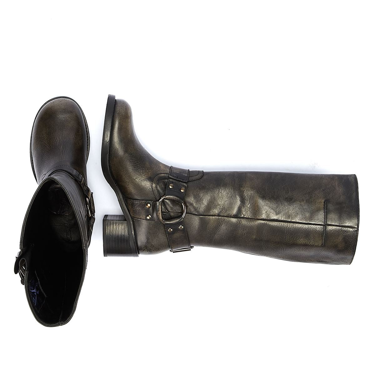 Bronx Neue Camperos Damenstiefel In Schwarz