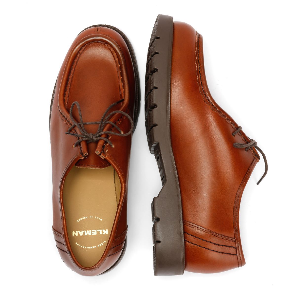 Kleman Padror TH Herren Leder Braune Schnürschuhe
